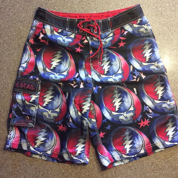 grateful dead swim trunks